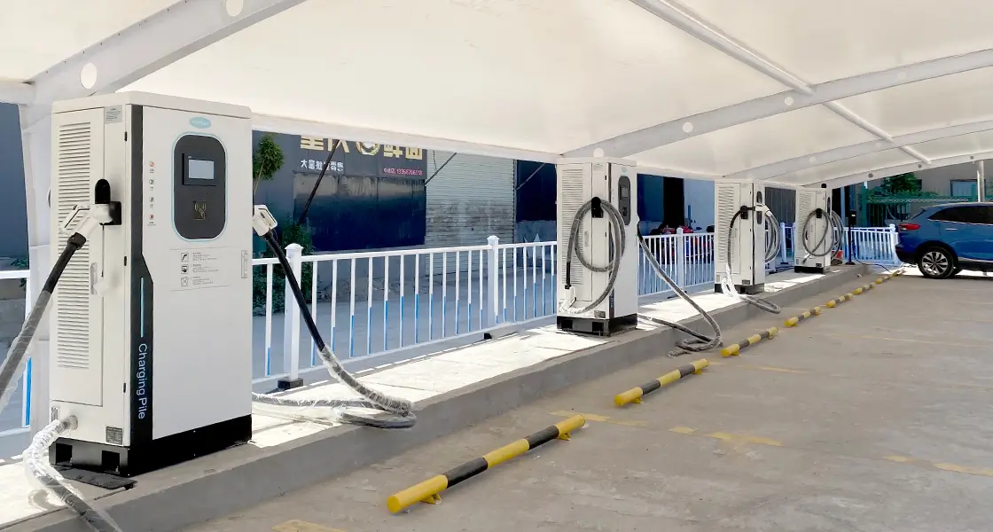 MOREDAY 60KW/80KW DC Charging Station Display at China Yueqing Project
