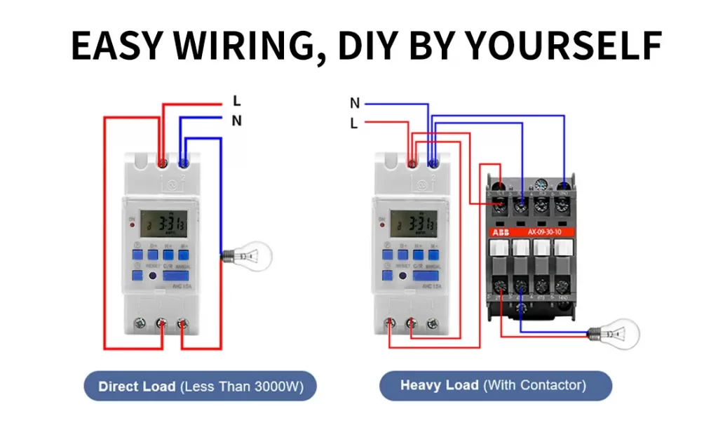 easy wiring time switch