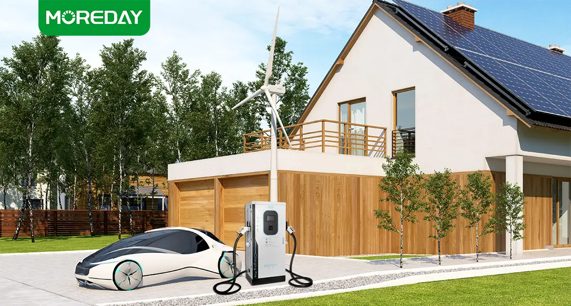 solar ev charger in home Scenes